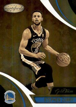 2018-19 Panini Certified - Gold Team #GT-3 Stephen Curry Front