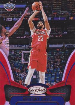 2018-19 Panini Certified - Red #95 Anthony Davis Front
