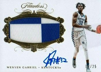 2018 Panini Flawless Collegiate - Flawless Rookie Patch Autographs #140 Wenyen Gabriel Front
