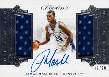 2018 Panini Flawless Collegiate - Dual Diamond Memorabilia Autographs Silver #DDMA-JM Jamal Mashburn Front