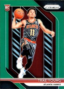 2018-19 Panini Prizm - Prizms Green #78 Trae Young Front
