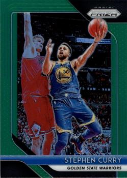 2018-19 Panini Prizm - Prizms Green #222 Stephen Curry Front