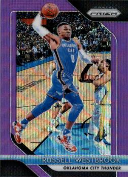 2018-19 Panini Prizm - Prizms Purple Wave #39 Russell Westbrook Front
