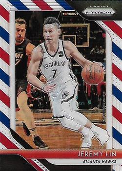 2018-19 Panini Prizm - Prizms Red White and Blue #8 Jeremy Lin Front