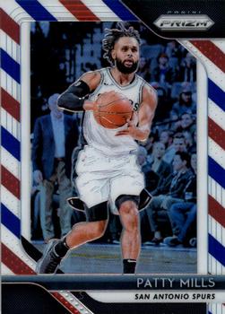 2018-19 Panini Prizm - Prizms Red White and Blue #23 Patty Mills Front