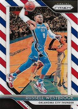 2018-19 Panini Prizm - Prizms Red White and Blue #39 Russell Westbrook Front