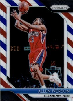 2018-19 Panini Prizm - Prizms Red White and Blue #45 Allen Iverson Front
