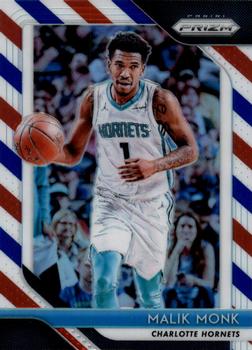 2018-19 Panini Prizm - Prizms Red White and Blue #50 Malik Monk Front
