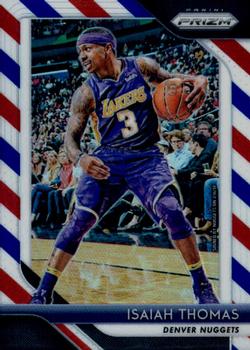 2018-19 Panini Prizm - Prizms Red White and Blue #52 Isaiah Thomas Front