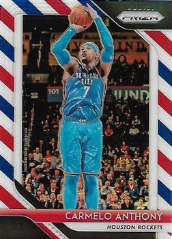 2018-19 Panini Prizm - Prizms Red White and Blue #59 Carmelo Anthony Front