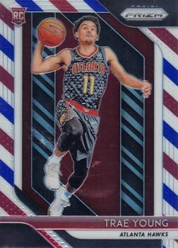 2018-19 Panini Prizm - Prizms Red White and Blue #78 Trae Young Front