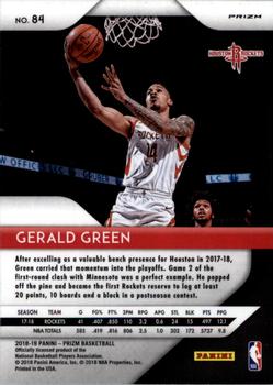 2018-19 Panini Prizm - Prizms Red White and Blue #84 Gerald Green Back