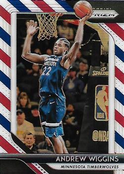 2018-19 Panini Prizm - Prizms Red White and Blue #87 Andrew Wiggins Front