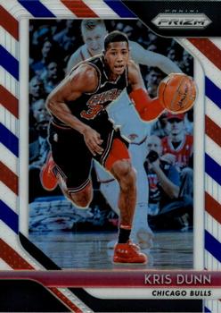 2018-19 Panini Prizm - Prizms Red White and Blue #90 Kris Dunn Front