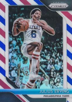 2018-19 Panini Prizm - Prizms Red White and Blue #95 Julius Erving Front
