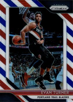 2018-19 Panini Prizm - Prizms Red White and Blue #101 Evan Turner Front