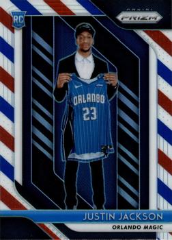 2018-19 Panini Prizm - Prizms Red White and Blue #119 Justin Jackson Front