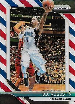2018-19 Panini Prizm - Prizms Red White and Blue #129 D.J. Augustin Front