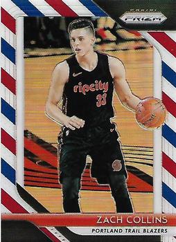 2018-19 Panini Prizm - Prizms Red White and Blue #141 Zach Collins Front