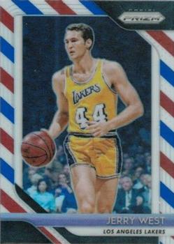 2018-19 Panini Prizm - Prizms Red White and Blue #145 Jerry West Front