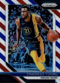2018-19 Panini Prizm - Prizms Red White and Blue #154 Thaddeus Young Front