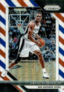 2018-19 Panini Prizm - Prizms Red White and Blue #195 David Robinson Front