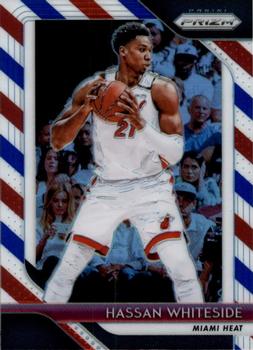 2018-19 Panini Prizm - Prizms Red White and Blue #196 Hassan Whiteside Front