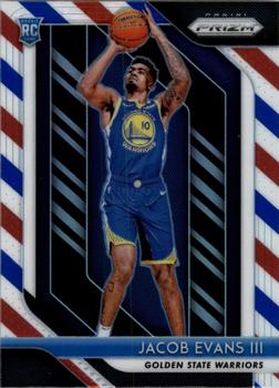 2018-19 Panini Prizm - Prizms Red White and Blue #212 Jacob Evans III Front