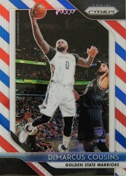 2018-19 Panini Prizm - Prizms Red White and Blue #282 DeMarcus Cousins Front