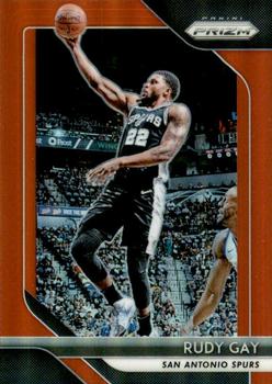 2018-19 Panini Prizm - Prizms Ruby Wave #3 Rudy Gay Front
