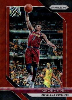 2018-19 Panini Prizm - Prizms Ruby Wave #160 George Hill Front