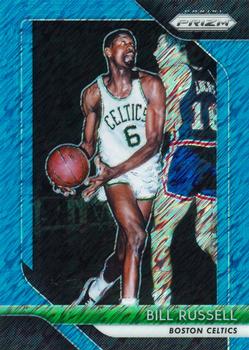 2018-19 Panini Prizm - Prizms 1st Off the Line Light Blue Shimmer #25 Bill Russell Front