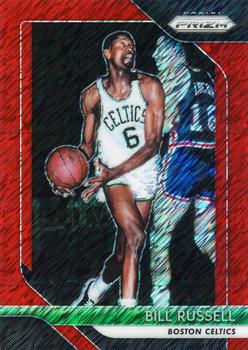 2018-19 Panini Prizm - Prizms 1st Off the Line Red Shimmer #25 Bill Russell Front