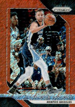 2018-19 Panini Prizm - Prizms 1st Off the Line Red Shimmer #116 Chandler Parsons Front