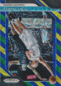 2018-19 Panini Prizm - Prizms Choice Blue Yellow and Green #10 Tony Parker Front