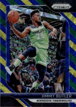 2018-19 Panini Prizm - Prizms Choice Blue Yellow and Green #67 Jimmy Butler Front