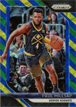 2018-19 Panini Prizm - Prizms Choice Blue Yellow and Green #82 Paul Millsap Front