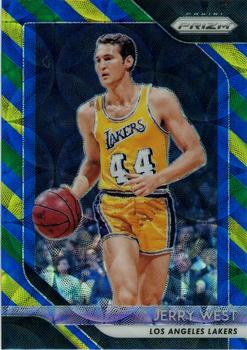 2018-19 Panini Prizm - Prizms Choice Blue Yellow and Green #145 Jerry West Front