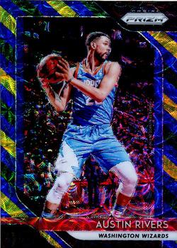 2018-19 Panini Prizm - Prizms Choice Blue Yellow and Green #243 Austin Rivers Front
