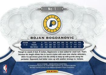 2018-19 Panini Crown Royale #1 Bojan Bogdanovic Back