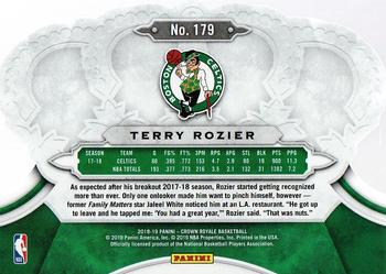 2018-19 Panini Crown Royale #179 Terry Rozier Back