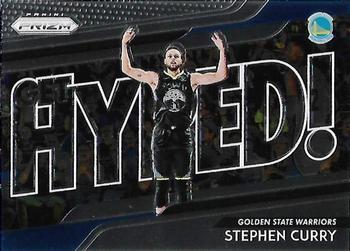 2018-19 Panini Prizm - Get Hyped! #2 Stephen Curry Front