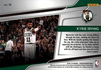 2018-19 Panini Prizm - Get Hyped! #10 Kyrie Irving Back