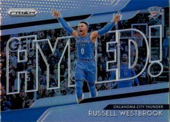 2018-19 Panini Prizm - Get Hyped! Silver #1 Russell Westbrook Front
