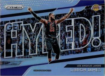 2018-19 Panini Prizm - Get Hyped! Silver #4 LeBron James Front
