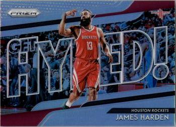 2018-19 Panini Prizm - Get Hyped! Silver #7 James Harden Front
