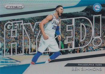 2018-19 Panini Prizm - Get Hyped! Silver #9 Ben Simmons Front