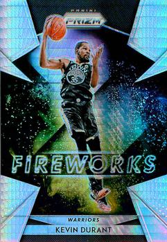 2018-19 Panini Prizm - Fireworks Hyper #13 Kevin Durant Front