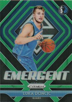 2018-19 Panini Prizm - Emergent Green #3 Luka Doncic Front