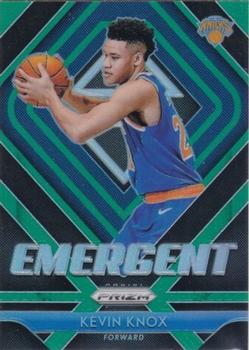 2018-19 Panini Prizm - Emergent Green #9 Kevin Knox Front